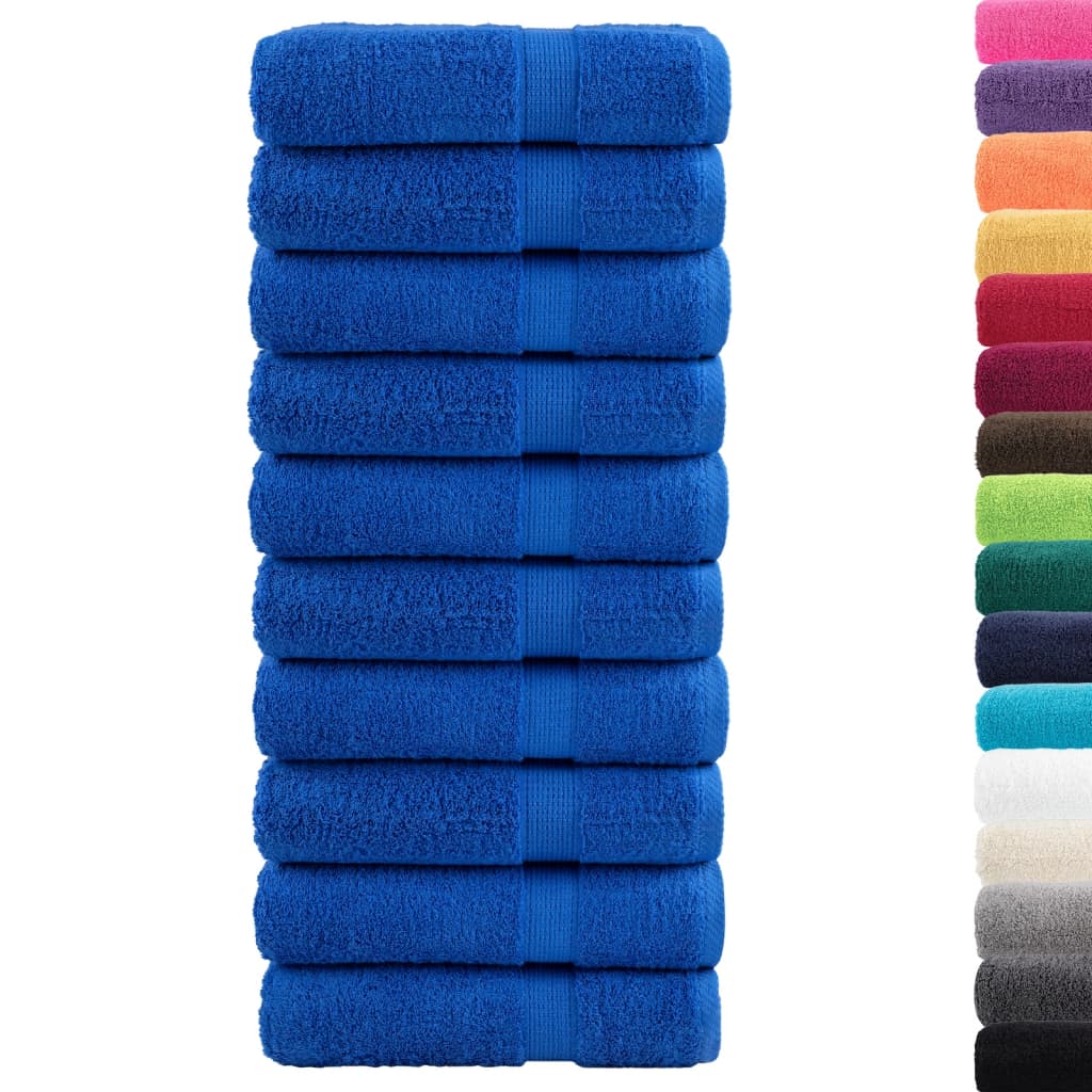 Vidaxl Towels Solund 10 st 600 g m² 50x100 cm blue