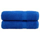 Serviettes de bain Vidaxl Solund 2 pcs 600 g m² 70x140 cm bleu