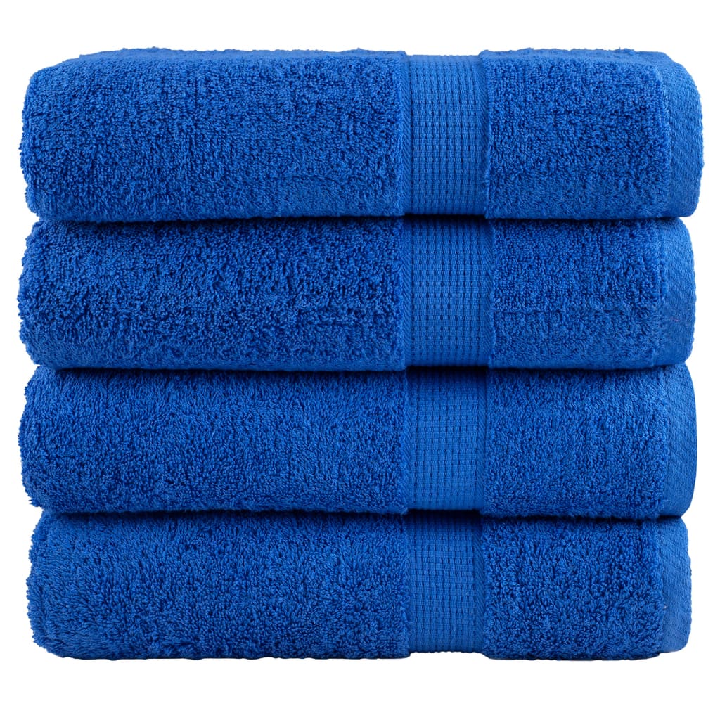 Vidaxl Bath Towels Solund 4 PCS 600 G M² 70x140 cm Blå