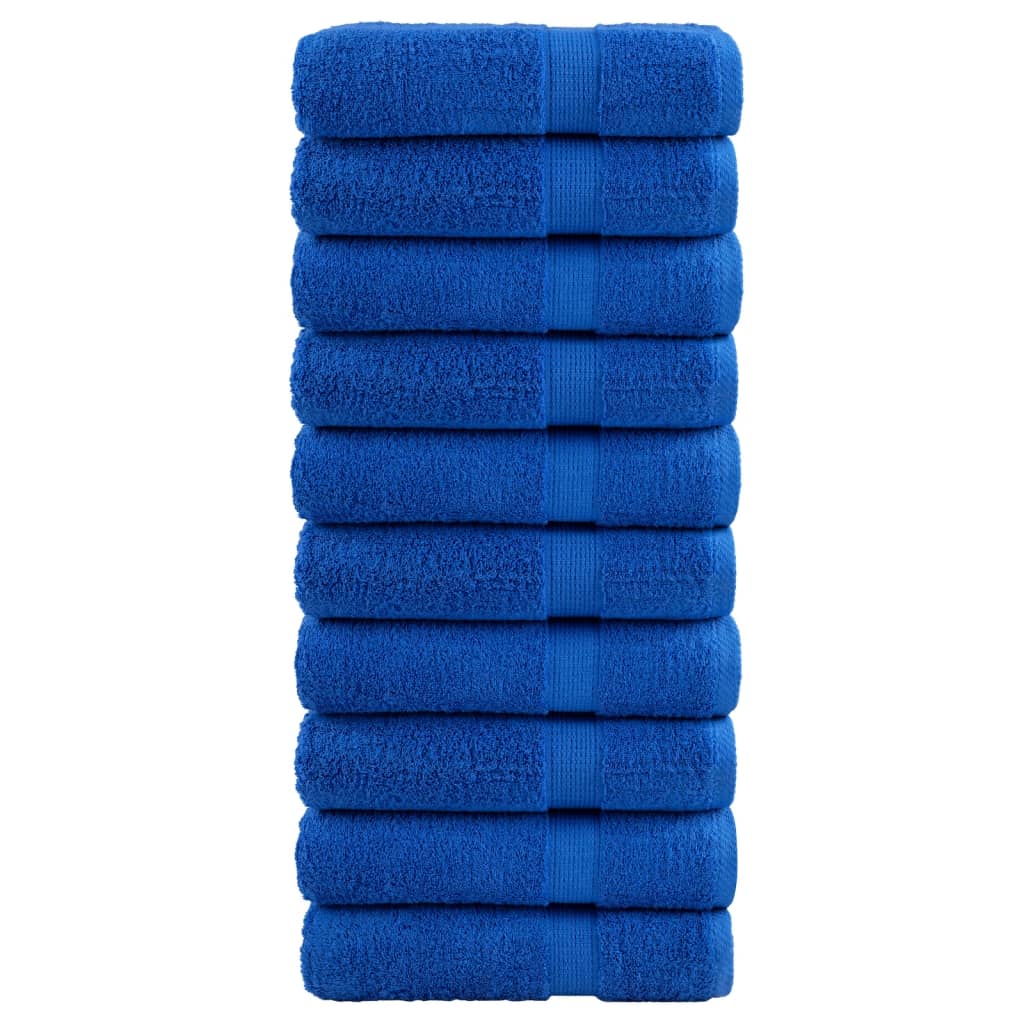 Vidaxl Bath towels Solund 10 pcs 600 g m² 70x140 cm blue