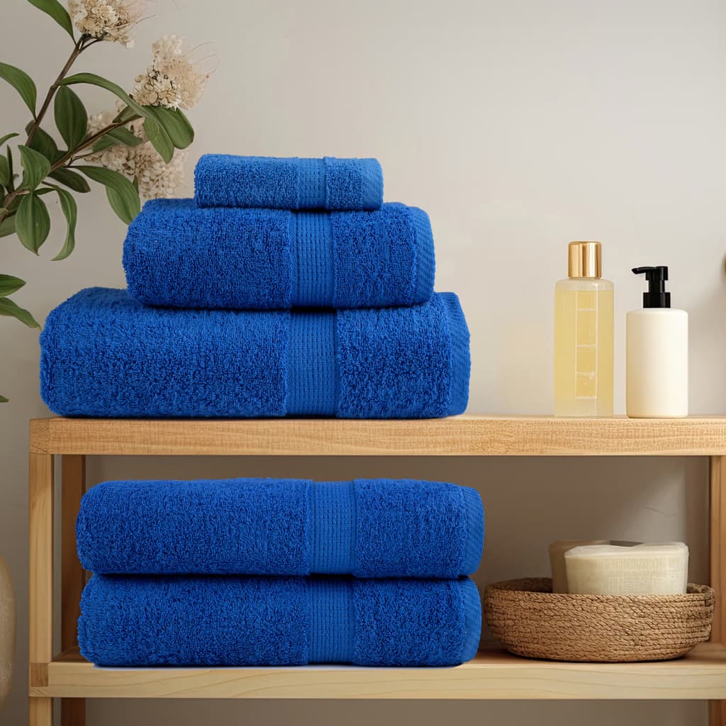 Vidaxl Bath towels Solund 10 pcs 600 g m² 70x140 cm blue