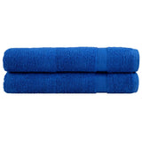 Toallas Vidaxl Solund 2 PCS 600 g m² 100x200 cm azul