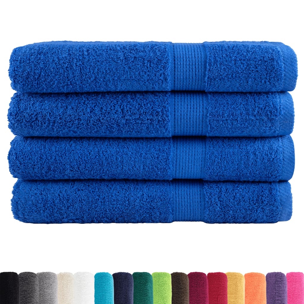 Vidaxl Towels Solund 4 pcs 600 g m² 100x200 cm blue