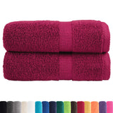 Vidaxl Guest wipes Solund 2 st 600 g m² 30x30 cm Bordeaux red