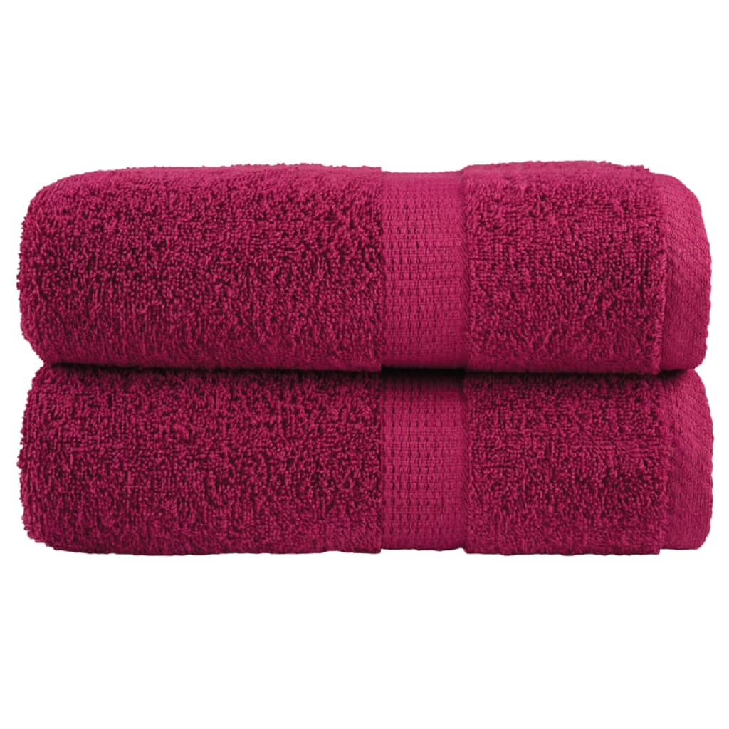 Vidaxl Guest wipes Solund 2 pcs 600 g m² 30x50 cm Bordeaux red