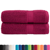 Vidaxl Towels Solund 2 pcs 600 g m² 50x100 cm Bordeaux red