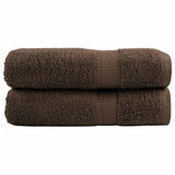 Vidaxl Bath towels Solund 2 pcs 600 g m² 70x140 cm brown