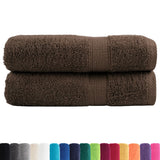 Vidaxl Bath Towels Solund 2 PCS 600 g M² 70x140 cm brun