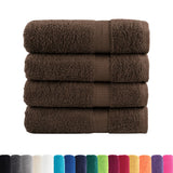 Vidaxl Bath Towels Solund 4 PCS 600 G m² 70x140 cm brun