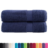 Vidaxl towels Solund 2 pcs 600 g m² 50x100 cm Marine blue