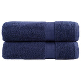 Vidaxl Bad Towel loliten 2 PCs 600 g m²/x150 cm Marine blo