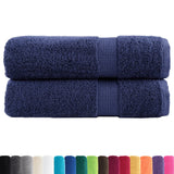 Vidaxl Bad Towel loliten 2 PCs 600 g m²/x150 cm Marine blo