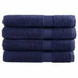 Vidaxl towels Solund 4 pcs 600 g m² 100x200 cm Marine blue