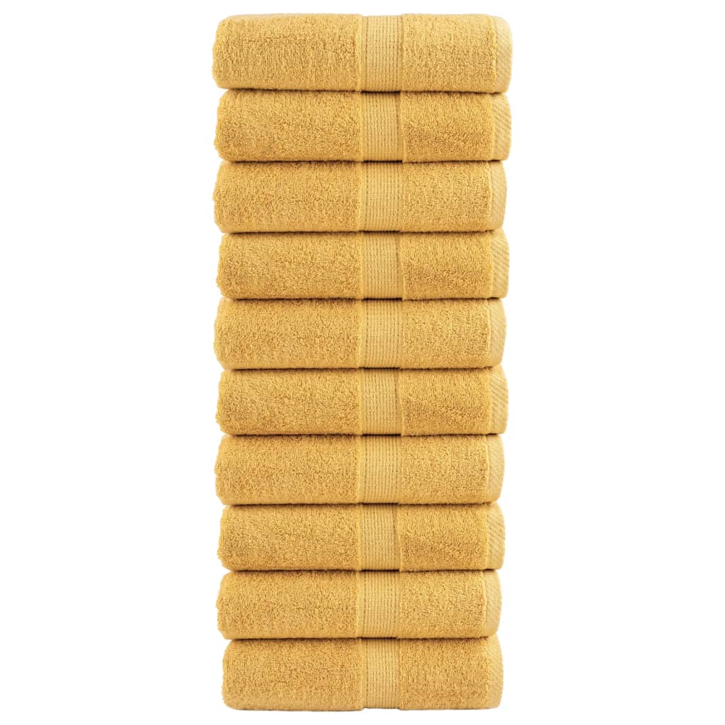 Vidaxl Gaascht wipes Sole 10 PCS 600 g m² ass 30x30 cm Gold faarweg