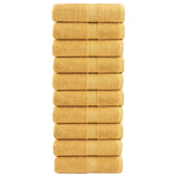 Vidaxl Guest wipes Solund 10 pcs 600 g m² 30x30 cm Gold colored