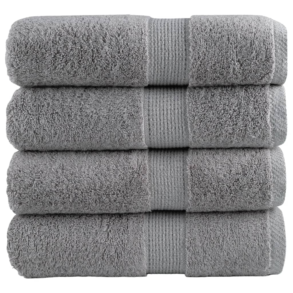 Vidaxl Guest Wipes Solund 4 PCS 600 g m² 30x30 cm Gray