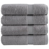 Vidaxl Towels Solund 4 pcs 600 g m² 50x100 cm Gray