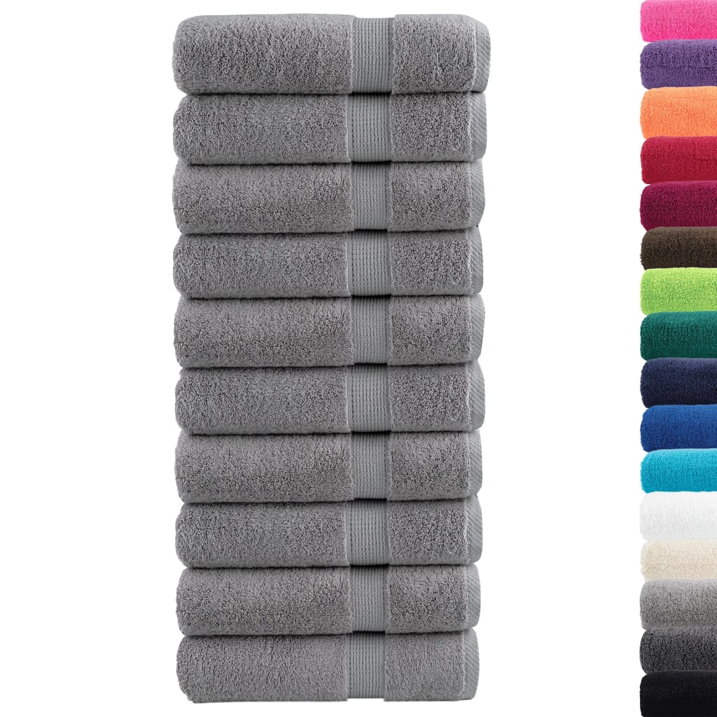 Serviettes Vidaxl Solund 10 PCS 600 g m² 50x100 cm Gray