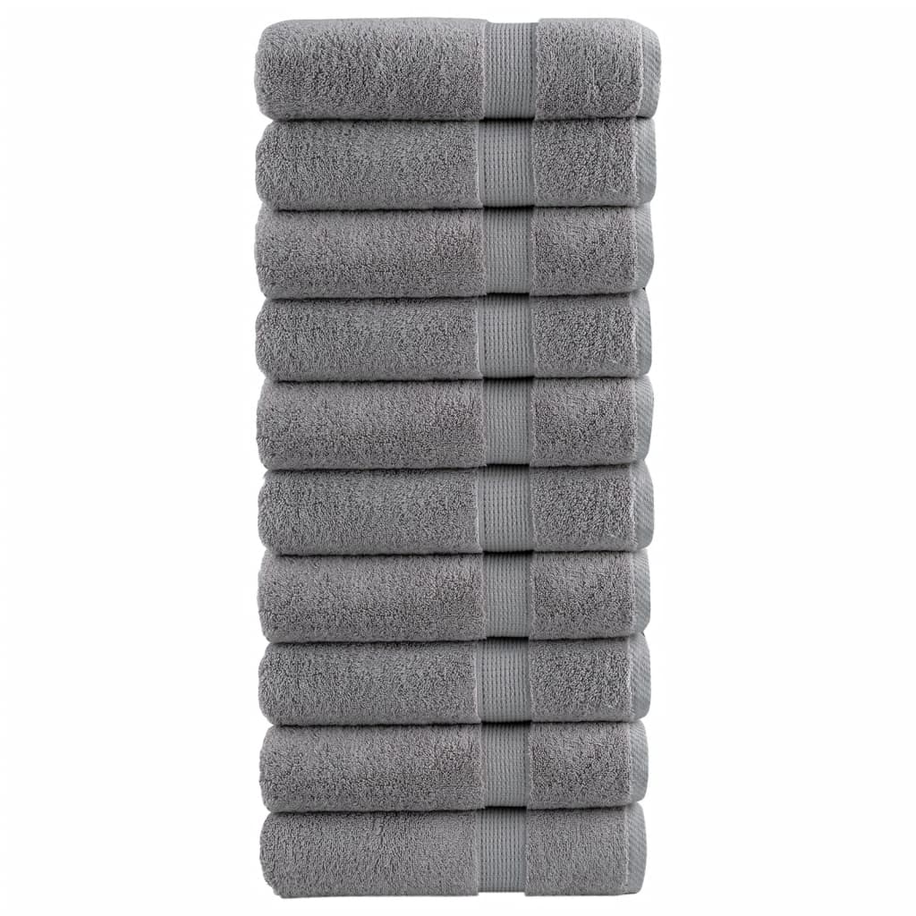 ASCOLLI VIDAXL da bagno Solundio 10 ST 600 g M² 70x140 cm grigio