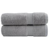 Vidaxl Bath towels Solund 2 pcs 600 g m² 100x150 cm gray