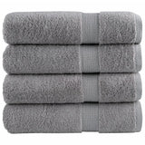 Vidaxl Bath towels Solund 4 pcs 600 g m² 100x150 cm Gray