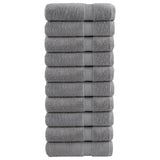 Vidaxl Bad Towel Sole 10 st 600 g m²m² 100x150 cm Grau