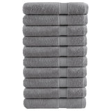 Vidaxl Towel Sole 10 PCs 600 g m² ass 100x200 cm Grau