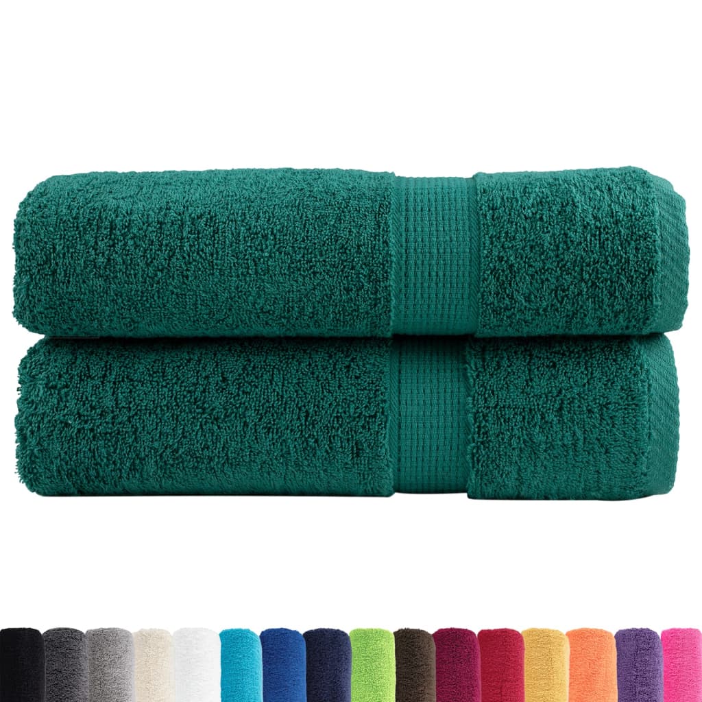 Vidaxl Towels Solund 2 st 600 g m² 50x100 cm green