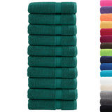 Vidaxl Bath towels Solund 10 st 600 g m² 100x150 cm