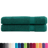 Vidaxl Towels Solund 2 pcs 600 g m² 100x200 cm green