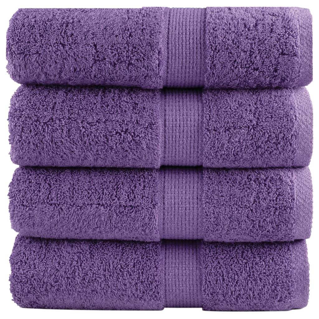 Vidaxl Gäste Wipes Solund 4 PCs 600 g m² 30 x 30 cm lila lila