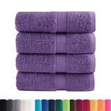 Vidaxl invité lingettes Solund 4 pcs 600 g m² 30x30 cm violet