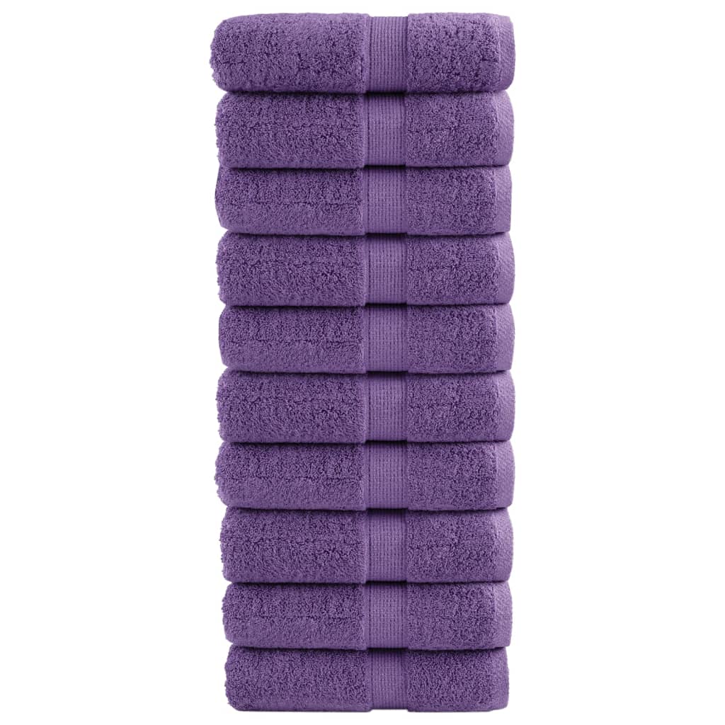 Vidaxl Guest wipes Solund 10 st 600 g m² 30x30 cm Purple