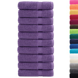 Vidaxl Towels Solund 10 st 600 g m² 50x100 cm Purple