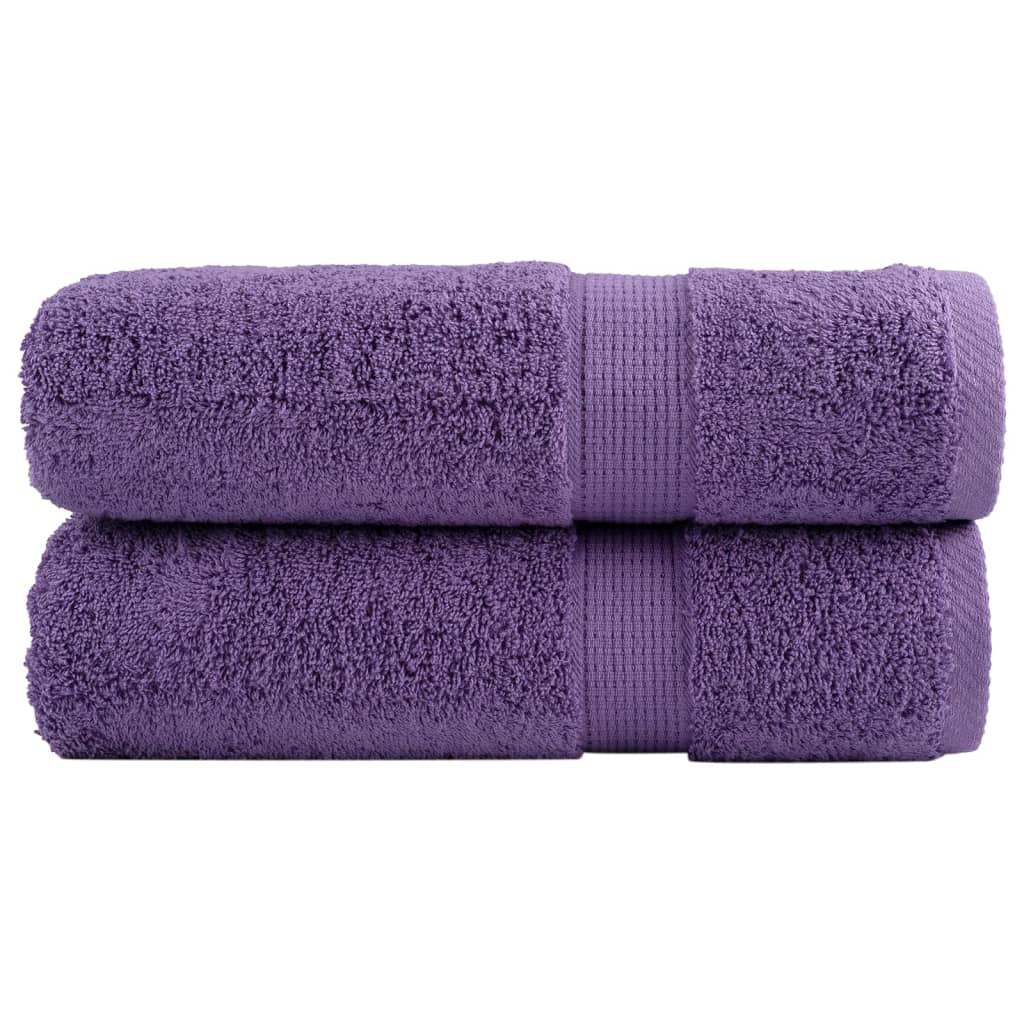 Vidaxl Bath towels Solund 2 pcs 600 g m² 70x140 cm purple