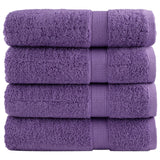 Serviettes de bain vidaxl solund 4 pcs 600 g m² 70x140 cm violet