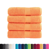 Serviettes de bain Vidaxl Solund 4 PCS 600 g m² 70x140 cm orange