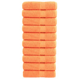 Vidaxl Bath towels Solund 10 pcs 600 g m² 70x140 cm orange