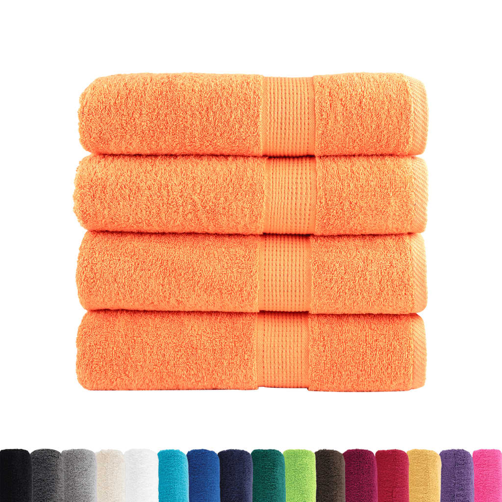 Vidaxl Bath Towels Solund 4 PCS 600 g M² 100x150 cm