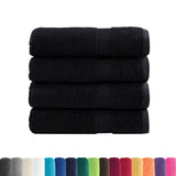 Vidaxl Bad Towel Folits 4 PCS 600 g m² 740 cm Schwaarz