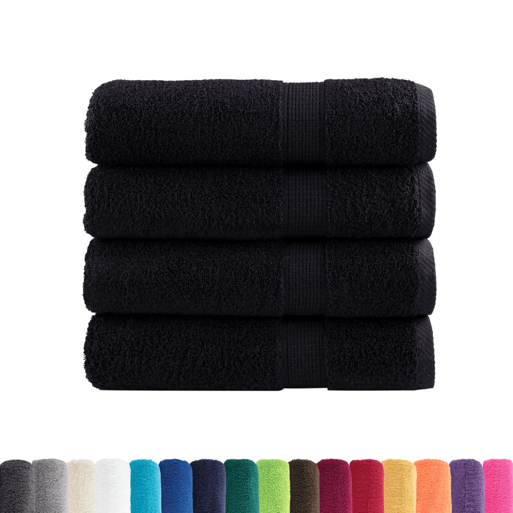 Vidaxl Bath towels Solund 4 pcs 600 g m² 100x150 cm