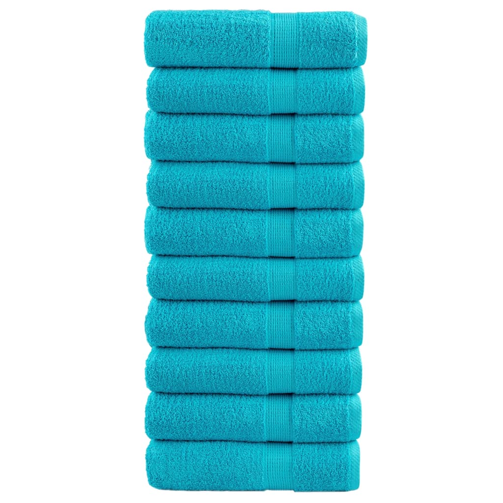 Vidaxl Bath Towels Solund 10 PCS 600 G M² 70x140 cm Turquoise