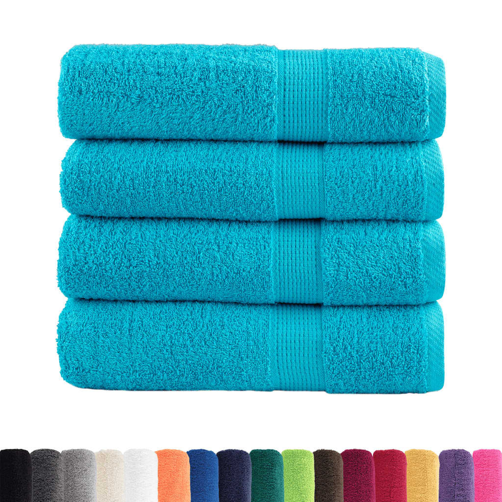 Vidaxl Bath Towels Solund 4 PCS 600 g M² 100x150 cm