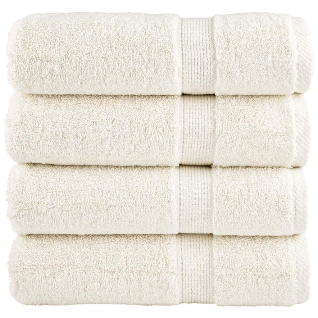 Toallas de baño Vidaxl Solund 4 PCS 600 g m² 100x150 cm