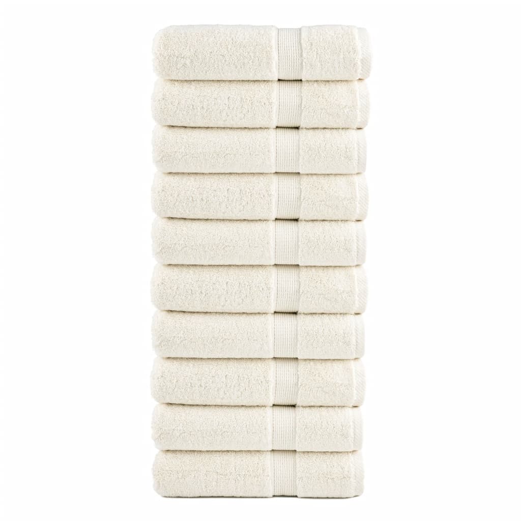 Vidaxl Bath towels Solund 10 st 600 g m² 100x150 cm