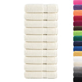 Vidaxl Bath towels Solund 10 st 600 g m² 100x150 cm