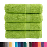 Vidaxl Bath Towels Solund 4 PCS 600 G m² 70x140 cm Apple Green