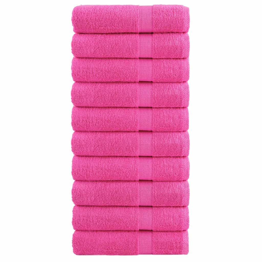 Vidaxl Toalls Solund 10 st 600 g m² 50x100 cm rosa