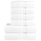 Vidaxl 6-piece towel set Solund 600 g m² White