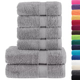 Vidaxl 6-piece towel set Solund 600 g m² Gray